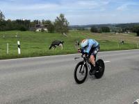 Belgian lady outside of Oetwil